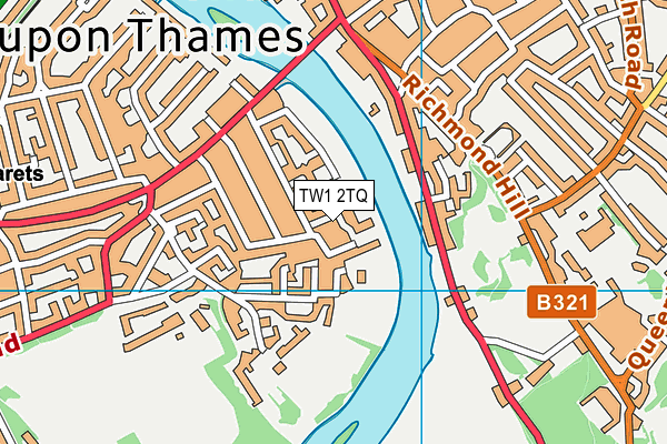 TW1 2TQ map - OS VectorMap District (Ordnance Survey)