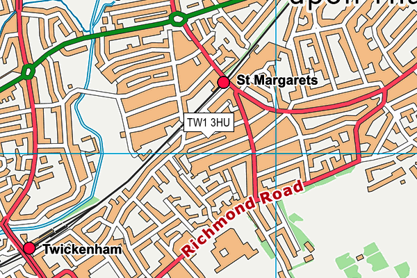 TW1 3HU map - OS VectorMap District (Ordnance Survey)