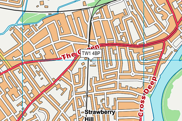 TW1 4BP map - OS VectorMap District (Ordnance Survey)