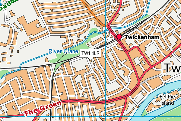 TW1 4LR map - OS VectorMap District (Ordnance Survey)