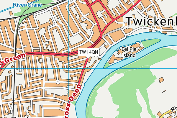 TW1 4QN map - OS VectorMap District (Ordnance Survey)