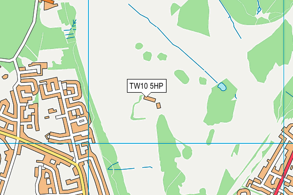 TW10 5HP map - OS VectorMap District (Ordnance Survey)