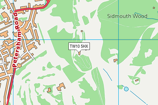 TW10 5HX map - OS VectorMap District (Ordnance Survey)