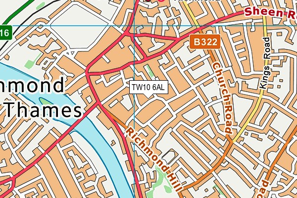 TW10 6AL map - OS VectorMap District (Ordnance Survey)