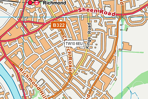 TW10 6EU map - OS VectorMap District (Ordnance Survey)