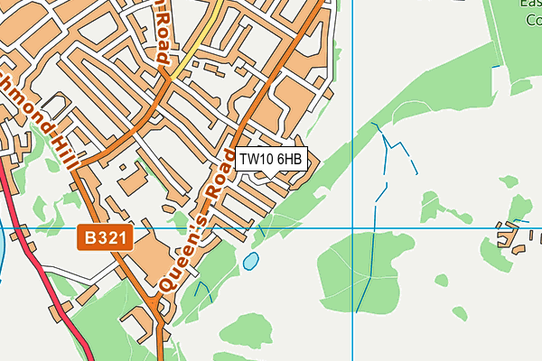 TW10 6HB map - OS VectorMap District (Ordnance Survey)