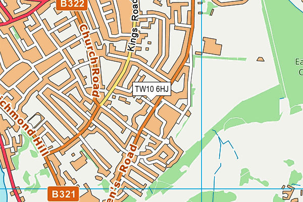 TW10 6HJ map - OS VectorMap District (Ordnance Survey)