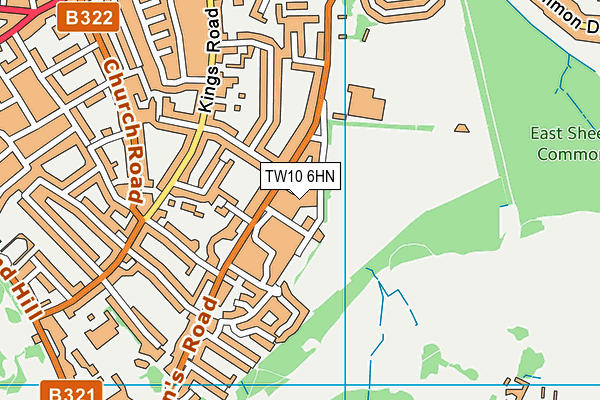 St Elizabeth's Catholic Primary School map (TW10 6HN) - OS VectorMap District (Ordnance Survey)