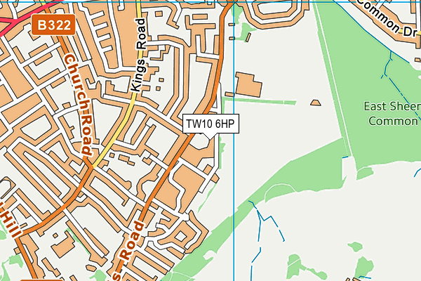 TW10 6HP map - OS VectorMap District (Ordnance Survey)