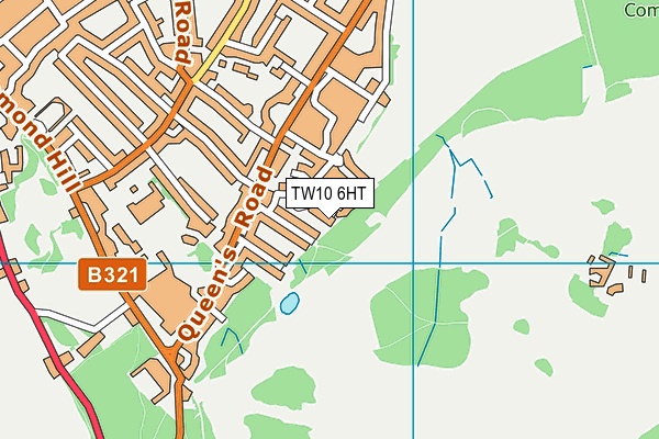 TW10 6HT map - OS VectorMap District (Ordnance Survey)