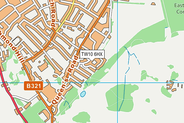 TW10 6HX map - OS VectorMap District (Ordnance Survey)