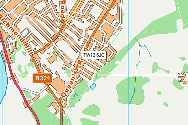 TW10 6JQ map - OS VectorMap District (Ordnance Survey)