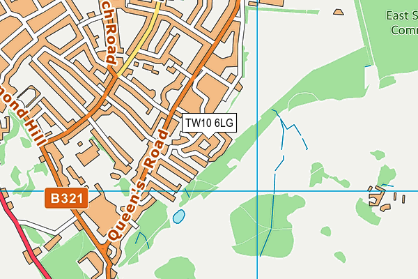 TW10 6LG map - OS VectorMap District (Ordnance Survey)