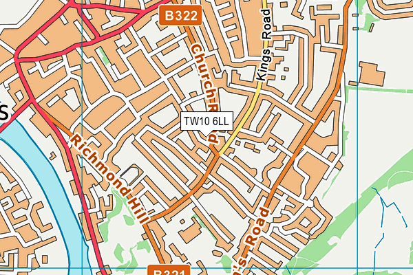 TW10 6LL map - OS VectorMap District (Ordnance Survey)