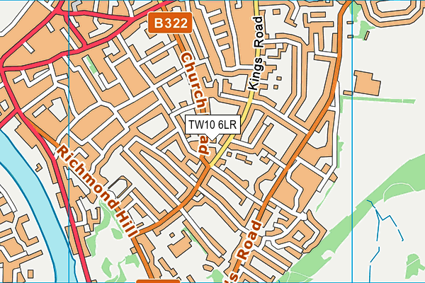 TW10 6LR map - OS VectorMap District (Ordnance Survey)