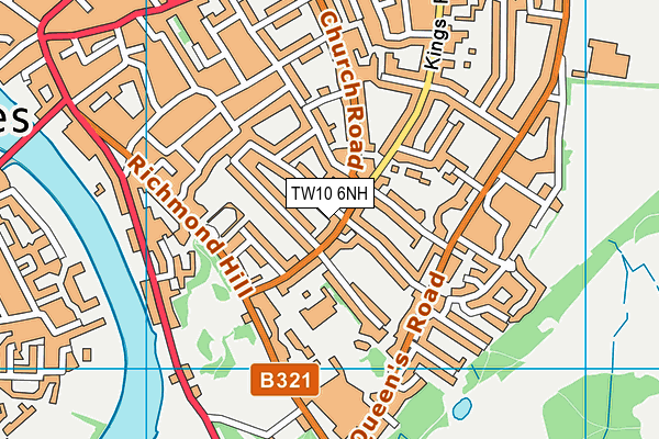 TW10 6NH map - OS VectorMap District (Ordnance Survey)