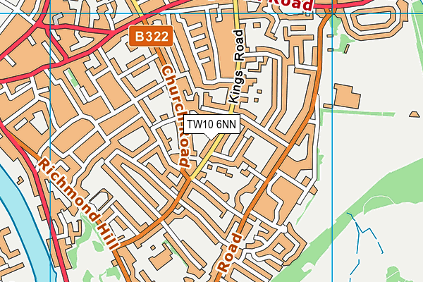 TW10 6NN map - OS VectorMap District (Ordnance Survey)