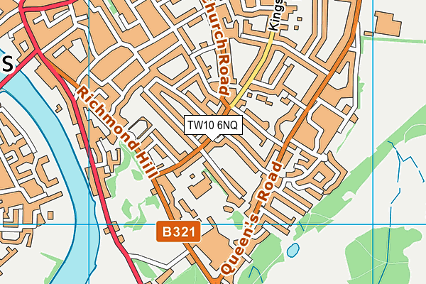 TW10 6NQ map - OS VectorMap District (Ordnance Survey)