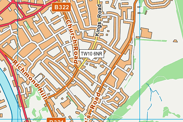 TW10 6NR map - OS VectorMap District (Ordnance Survey)