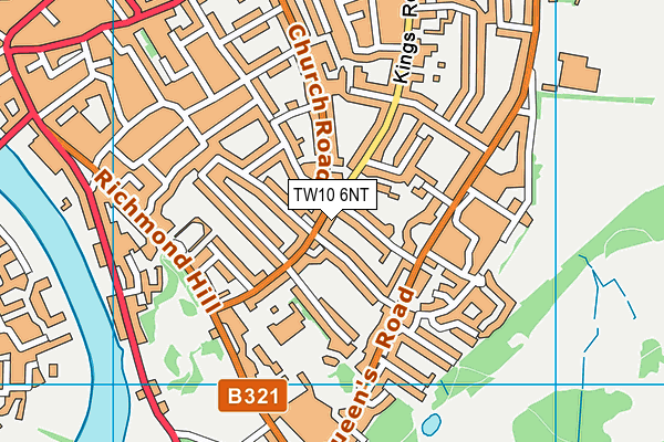 TW10 6NT map - OS VectorMap District (Ordnance Survey)