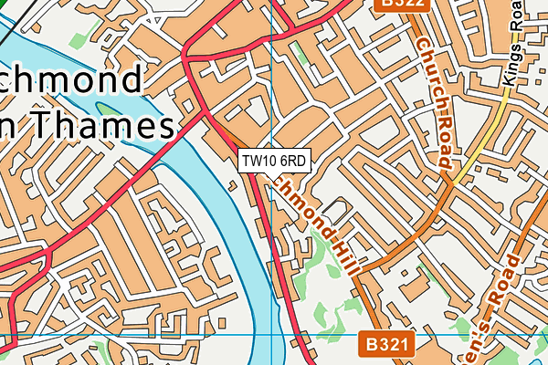 TW10 6RD map - OS VectorMap District (Ordnance Survey)