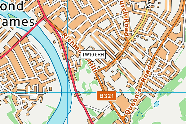 TW10 6RH map - OS VectorMap District (Ordnance Survey)