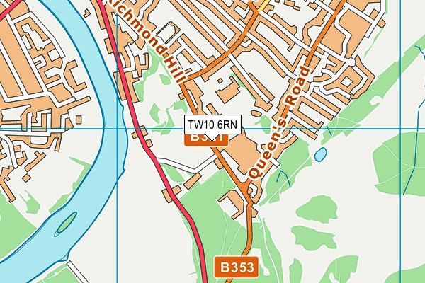 TW10 6RN map - OS VectorMap District (Ordnance Survey)