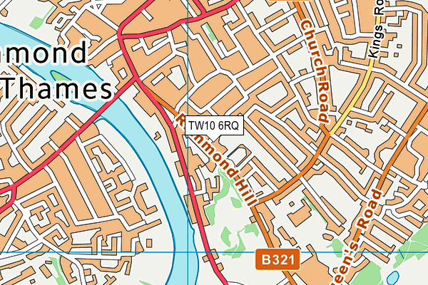 TW10 6RQ map - OS VectorMap District (Ordnance Survey)
