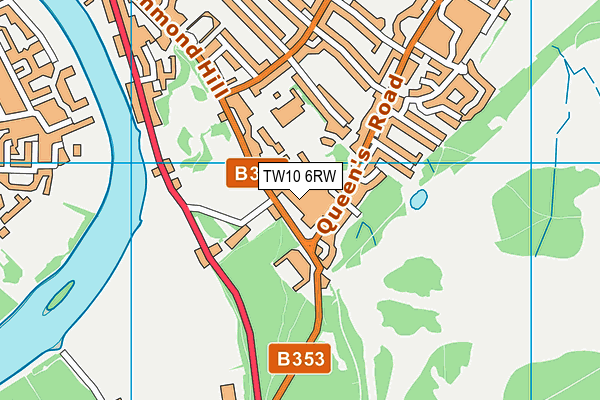 Richmond Harspa map (TW10 6RW) - OS VectorMap District (Ordnance Survey)