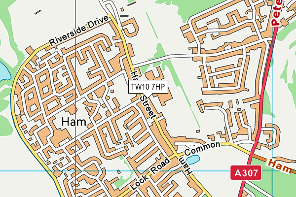 TW10 7HP map - OS VectorMap District (Ordnance Survey)