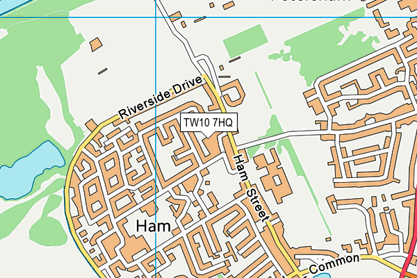 TW10 7HQ map - OS VectorMap District (Ordnance Survey)