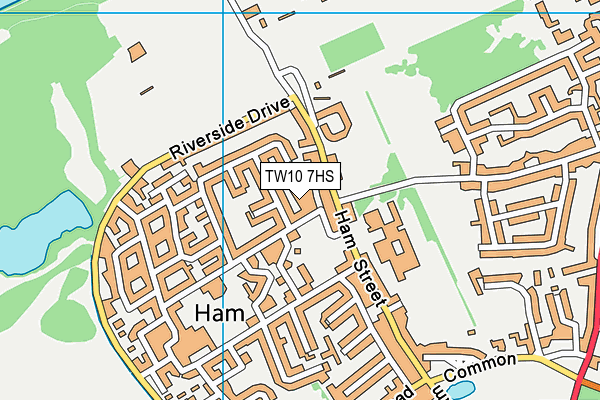 TW10 7HS map - OS VectorMap District (Ordnance Survey)