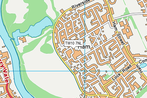 TW10 7NL map - OS VectorMap District (Ordnance Survey)