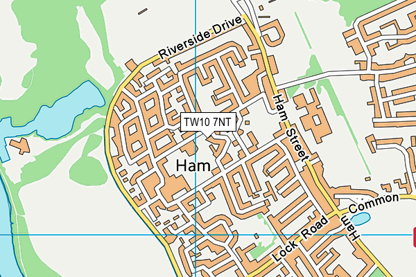 TW10 7NT map - OS VectorMap District (Ordnance Survey)