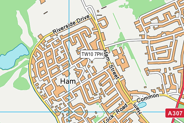 TW10 7PH map - OS VectorMap District (Ordnance Survey)