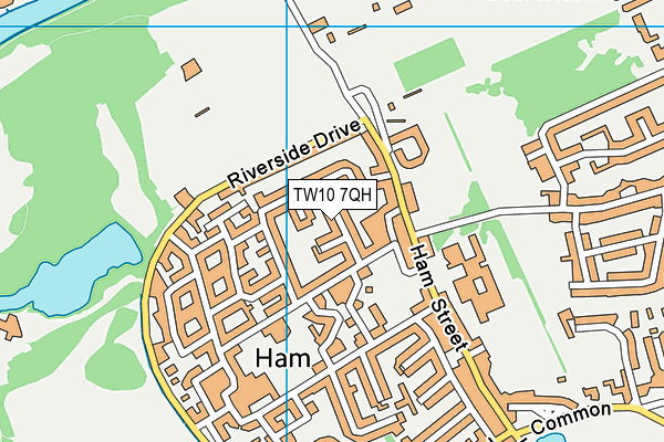 TW10 7QH map - OS VectorMap District (Ordnance Survey)