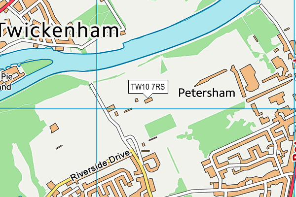 TW10 7RS map - OS VectorMap District (Ordnance Survey)