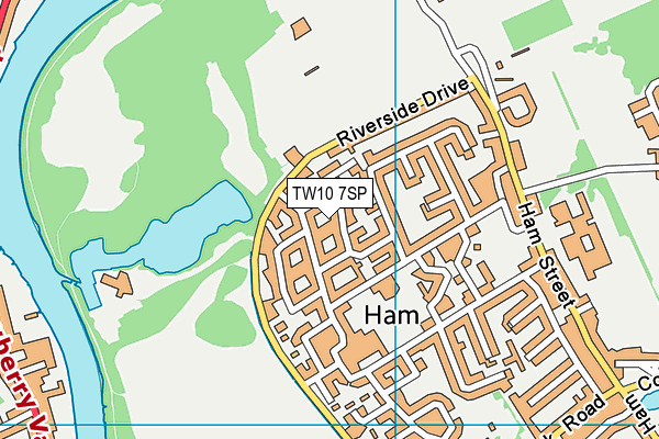 TW10 7SP map - OS VectorMap District (Ordnance Survey)