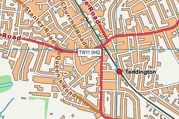 TW11 0HQ map - OS VectorMap District (Ordnance Survey)