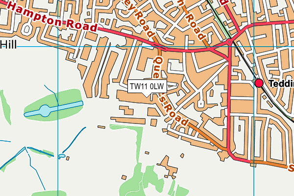 Npl Sports Club map (TW11 0LW) - OS VectorMap District (Ordnance Survey)