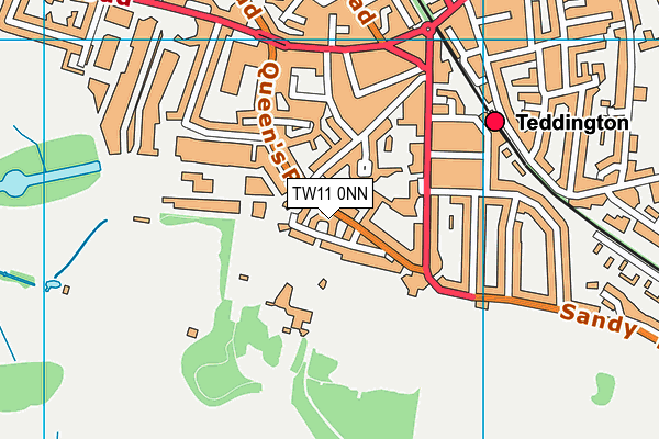 TW11 0NN map - OS VectorMap District (Ordnance Survey)