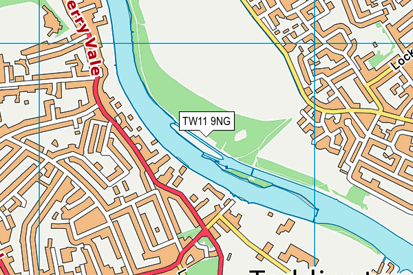 TW11 9NG map - OS VectorMap District (Ordnance Survey)