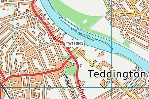 TW11 9NN map - OS VectorMap District (Ordnance Survey)