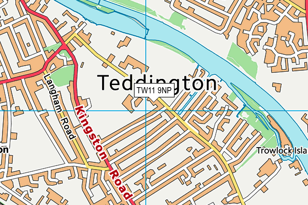 TW11 9NP map - OS VectorMap District (Ordnance Survey)