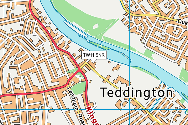 TW11 9NR map - OS VectorMap District (Ordnance Survey)