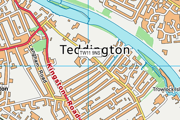 TW11 9NS map - OS VectorMap District (Ordnance Survey)
