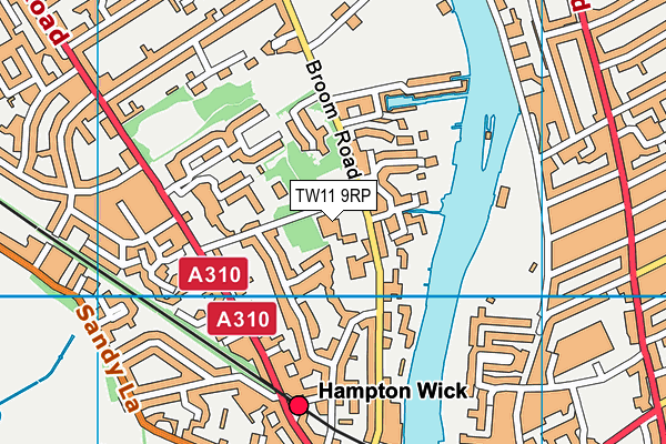 Hampton Wick Infant and Nursery School map (TW11 9RP) - OS VectorMap District (Ordnance Survey)