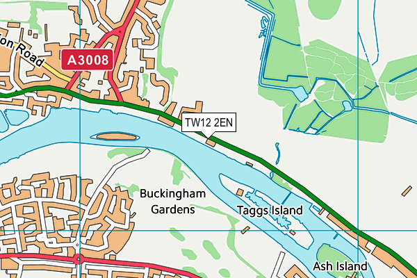TW12 2EN map - OS VectorMap District (Ordnance Survey)