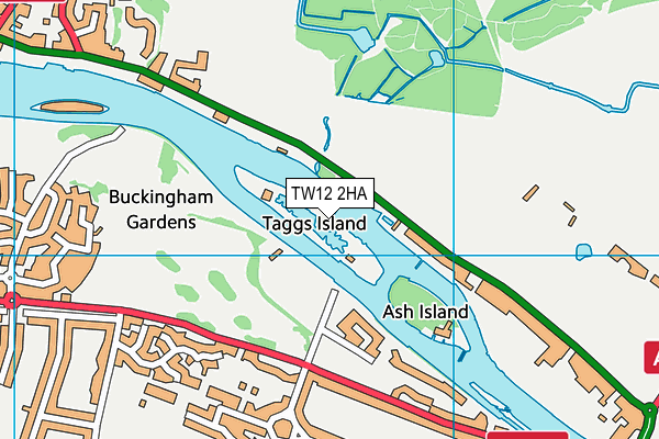 TW12 2HA map - OS VectorMap District (Ordnance Survey)