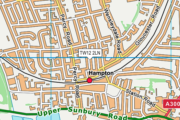 TW12 2LN map - OS VectorMap District (Ordnance Survey)